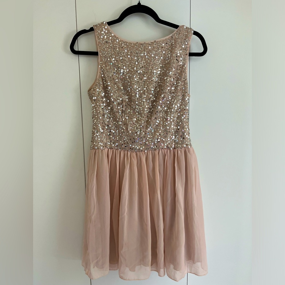 Formal sequin dress - Blush Pink